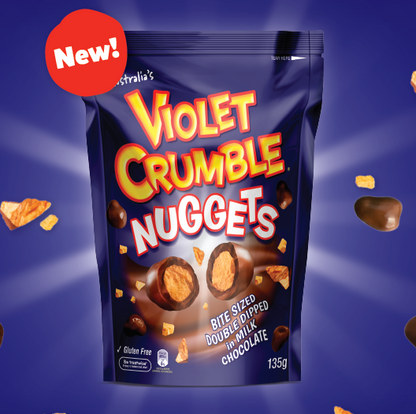 Violet Crumble Milk Chocolate Nuggets (Australia)