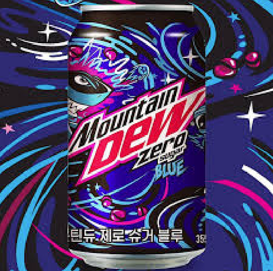 Mountain Dew Blue - Lemon & Black Raspberry (Korea)