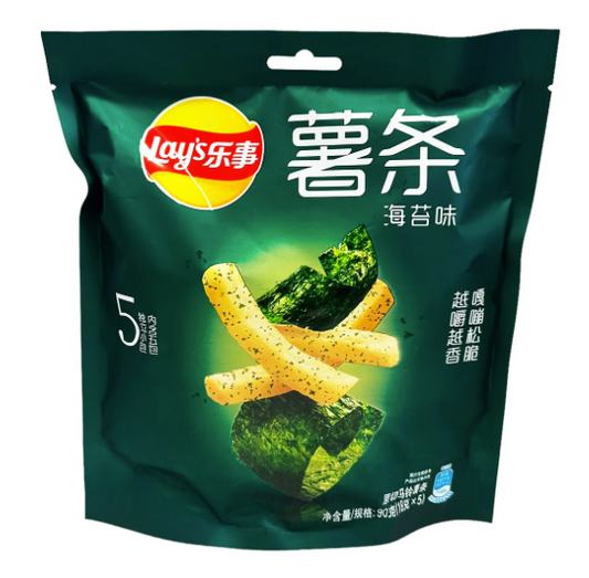 EXOTIC Lays Seaweed Cheddar French Fries Potato Chips (China)