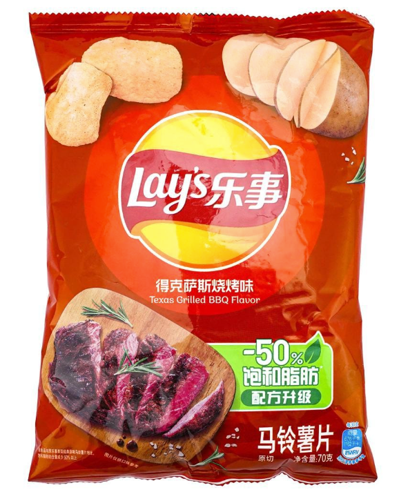 EXOTIC Lays Texas Grilled BBQ Potato Chips (China)