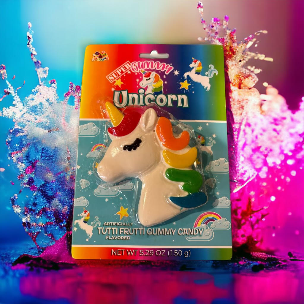 Super Giant Tutti Frutti Unicorn Gummy Candy (China)