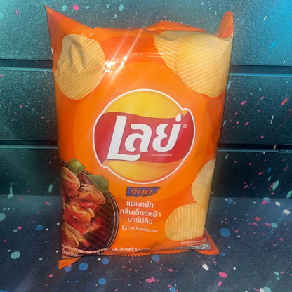 Lays Mala EXTRA BBQ Potato Chips (Thailand)