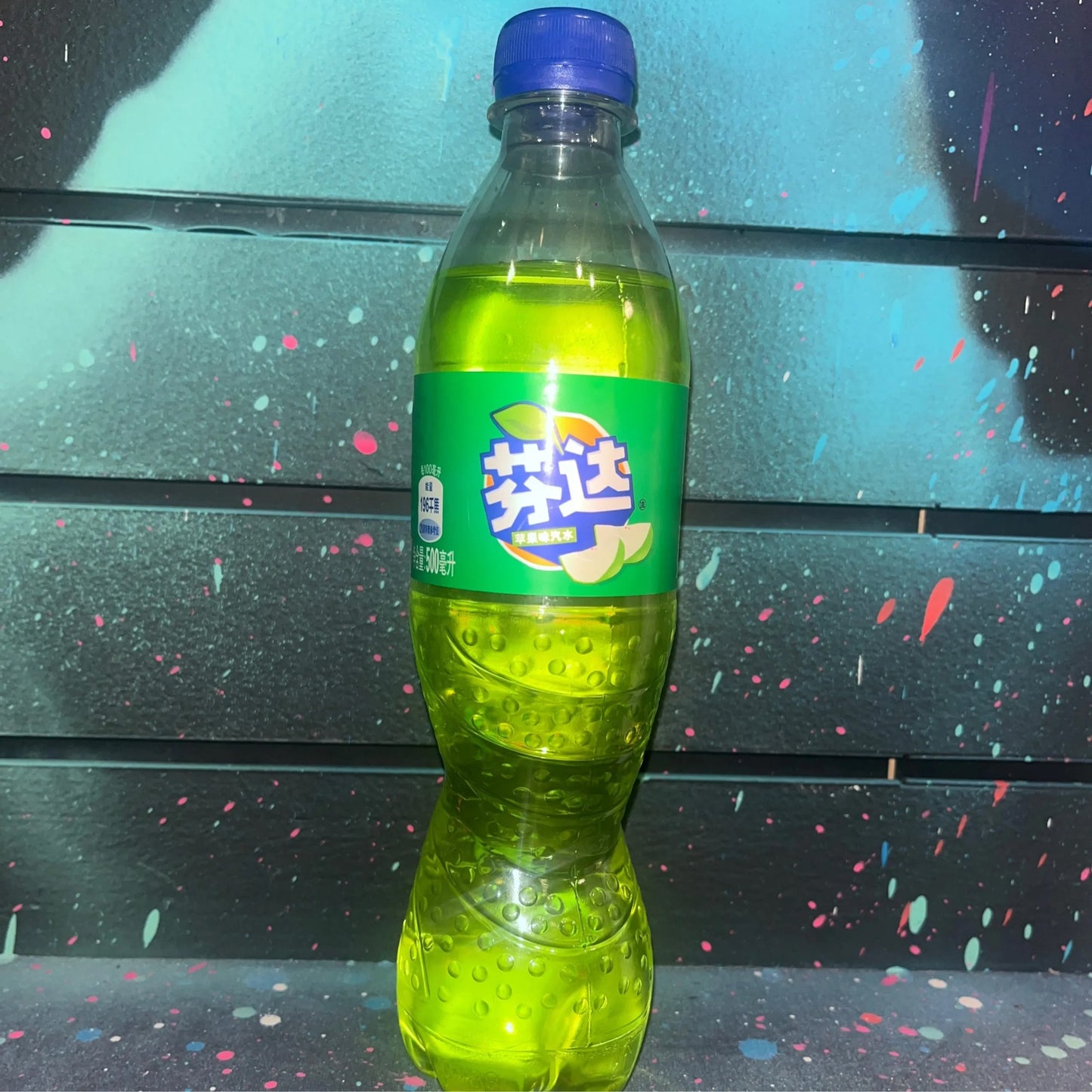 Fanta Green Apple Flavor Drink Soda (China)