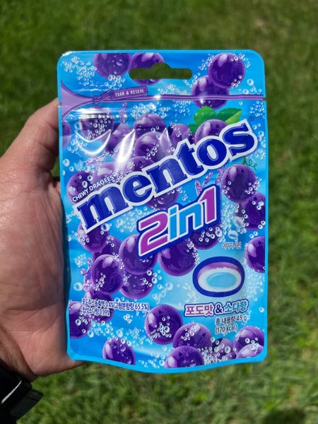 Mentos Candy Grape & Ramune Flavor (China)