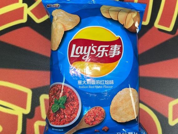 Lays Italian Red Meat Potato Chips (China)