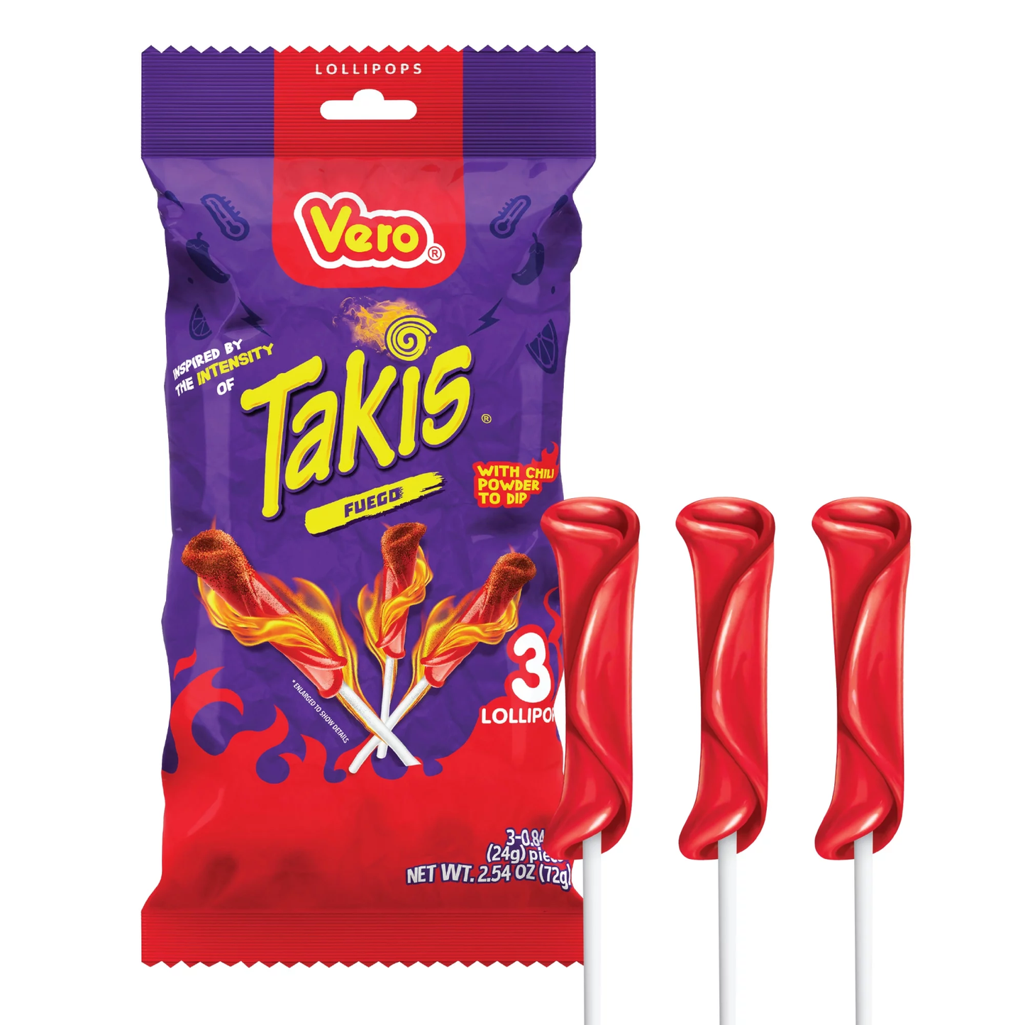 Takis Lolllipop w/ Chamoy & Chili (Mexico)