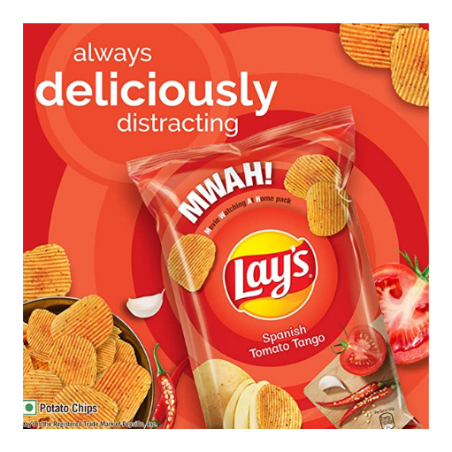 Lays Spanish Tomato Tango Potato Chips (India)